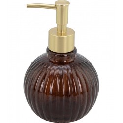 Porta Sabonete Líquido 335ml De Vidro Marrom
